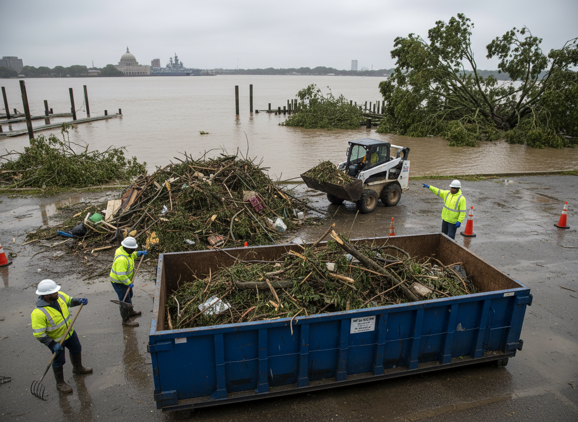 Handling Storm Debris After Heavy Rains Near the Elizabeth River